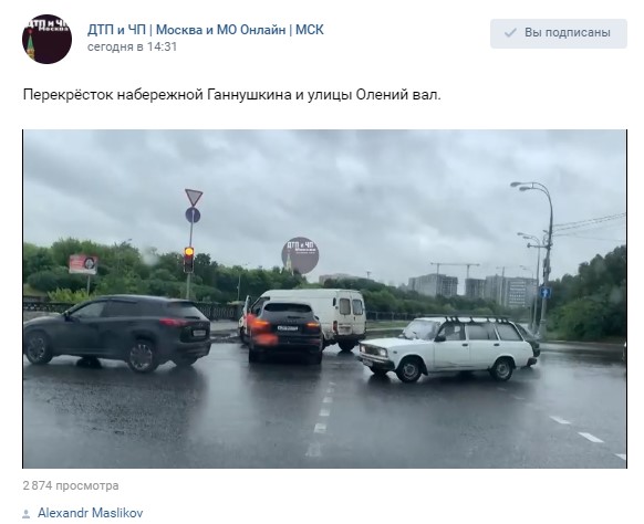 Дорогая иномарка разбила микроавтобус на набережной Ганнушкина